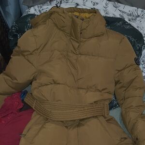 Noize Mara Long Length  Women's Brown Puffer Jacket